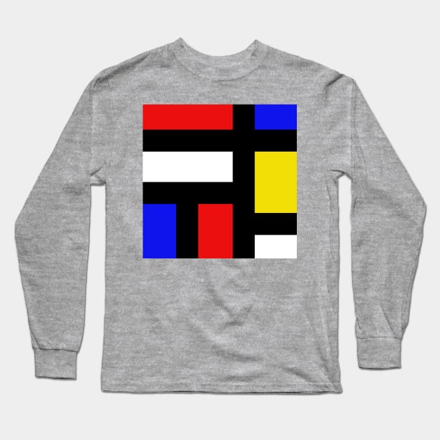 Inspired by Mondrian 2 Long Sleeve T-Shirt by MSLS